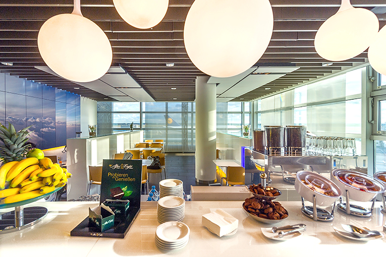 Bild från Lufthansas lounge för Business och Premium Economy