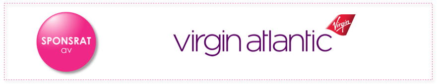 Bild på sponsring med Virgin Atlantic