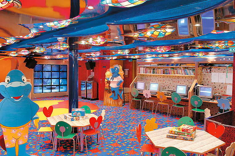 Bild från lekrum ombord på ett Costa Cruises-fartyg