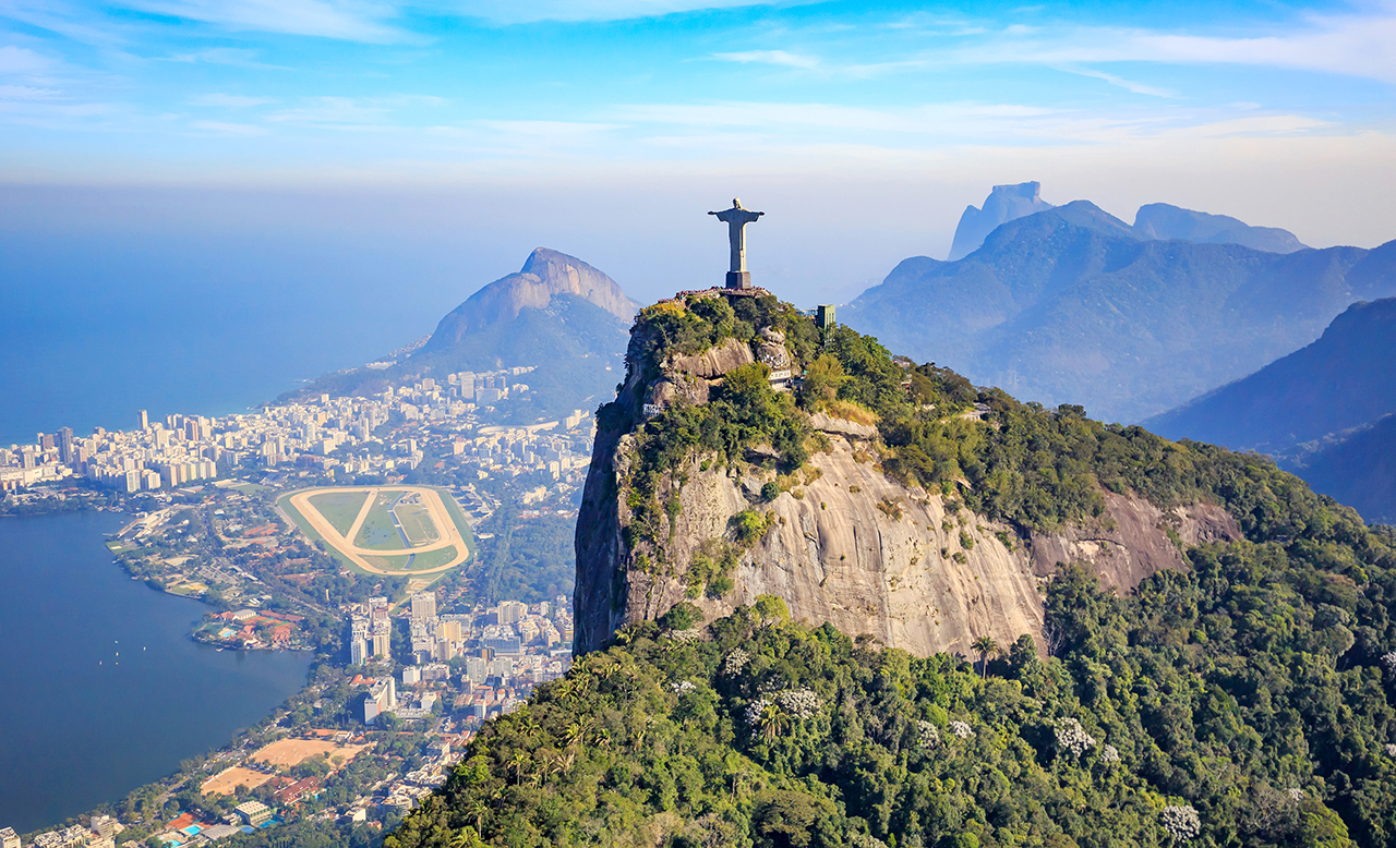 Bild på utsikt över Rio de Janeiro i Brasilien