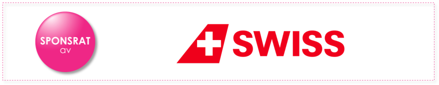 Bild på sponsring med flygbolaget Swiss