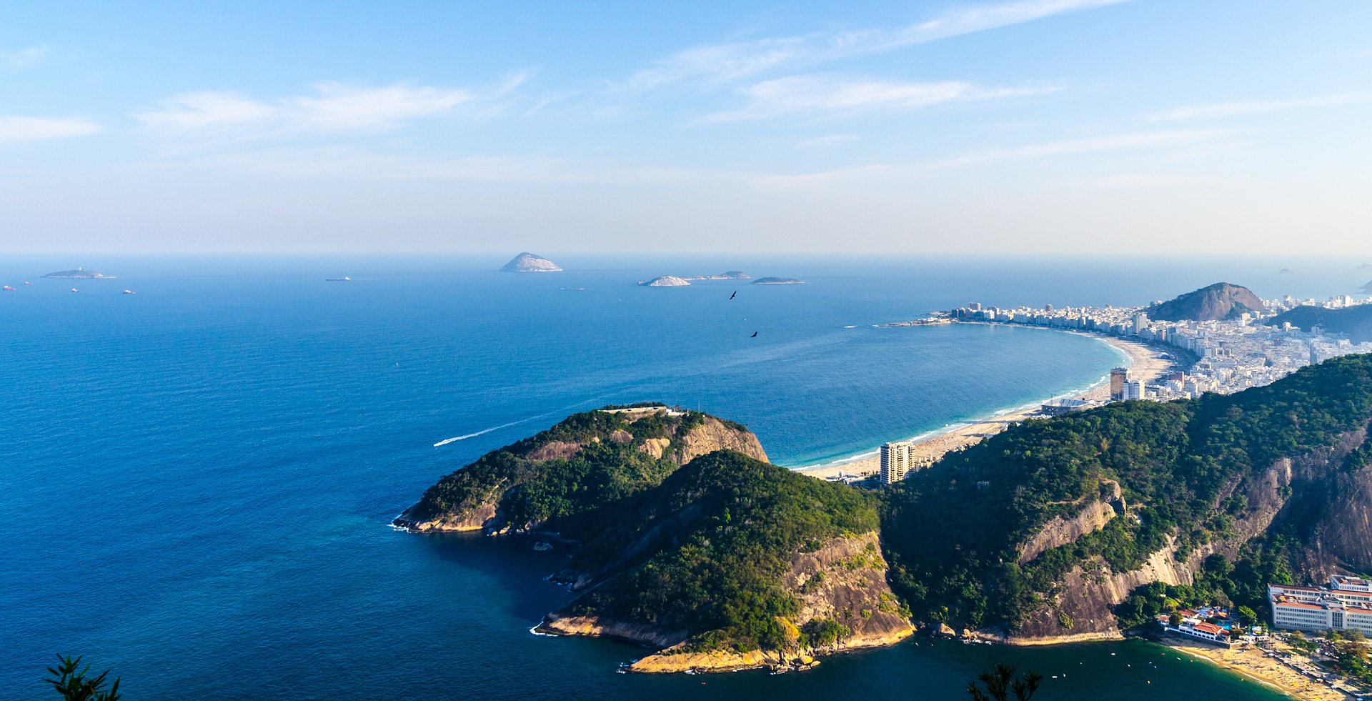 Bild över Rio de Janerio i Brasilien