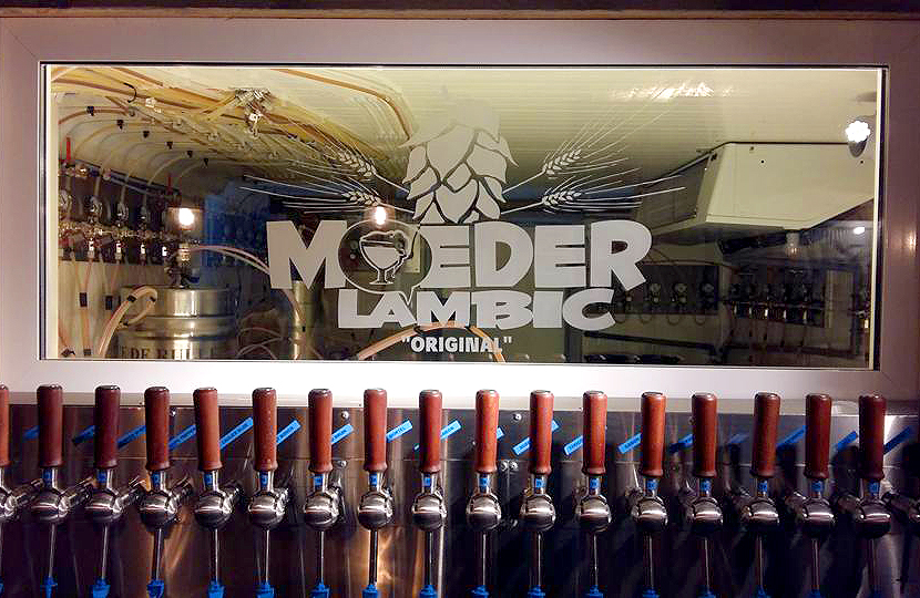 Bild från bryggeriet Moeder Lambic i Belgien