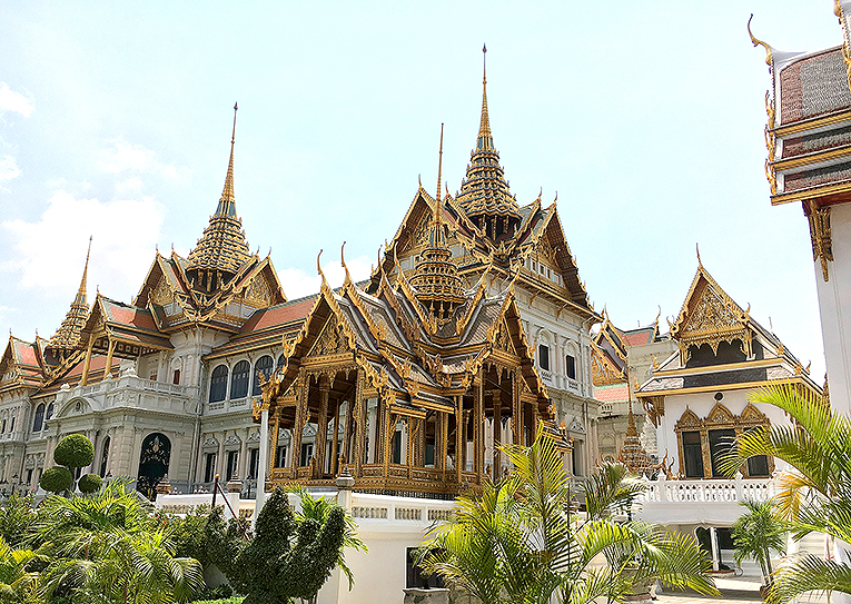 Bild på templet Grand Palace i Bangkok, Thailand