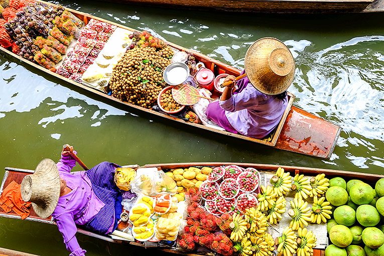 Bild från Damnoen Saduak Floating Market i Thailand