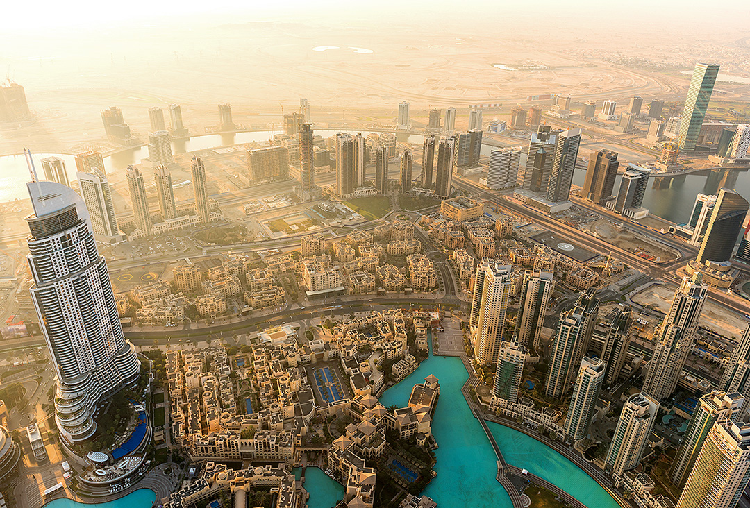 Bild över Dubai i Förenade Arabemiraten