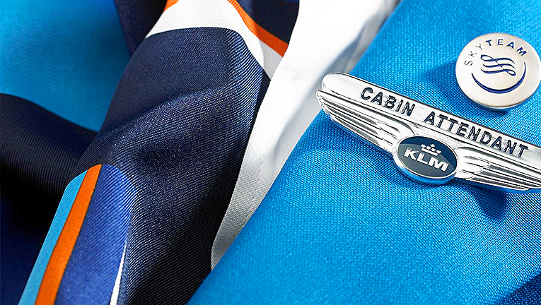 Bild på KLM-uniform