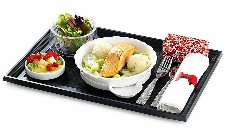 Bild på mat som serveras ombord när du flyger med KLM
