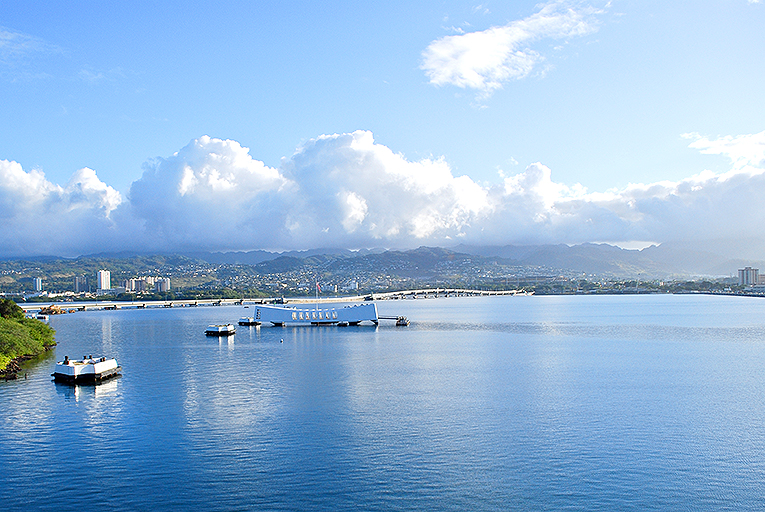 Bild från Pearl Harbor på Hawaii