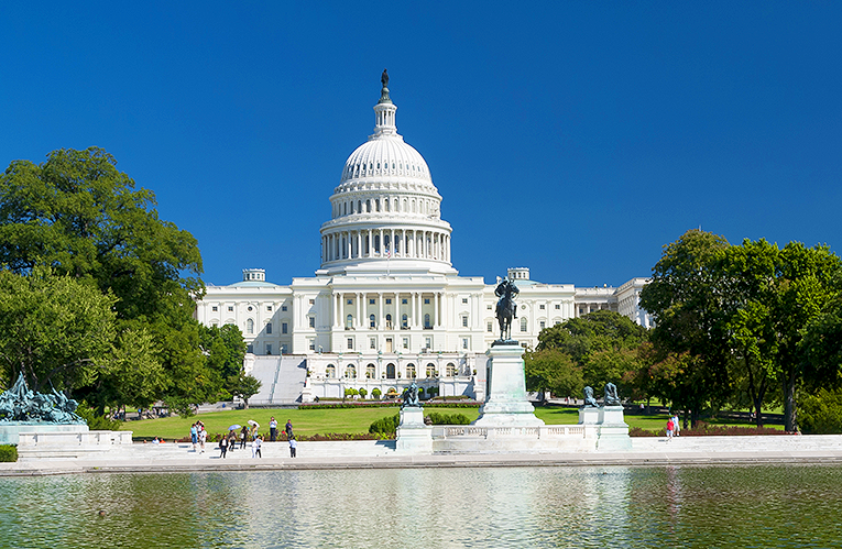 Bild på Capitol Building i Washington DC i USA