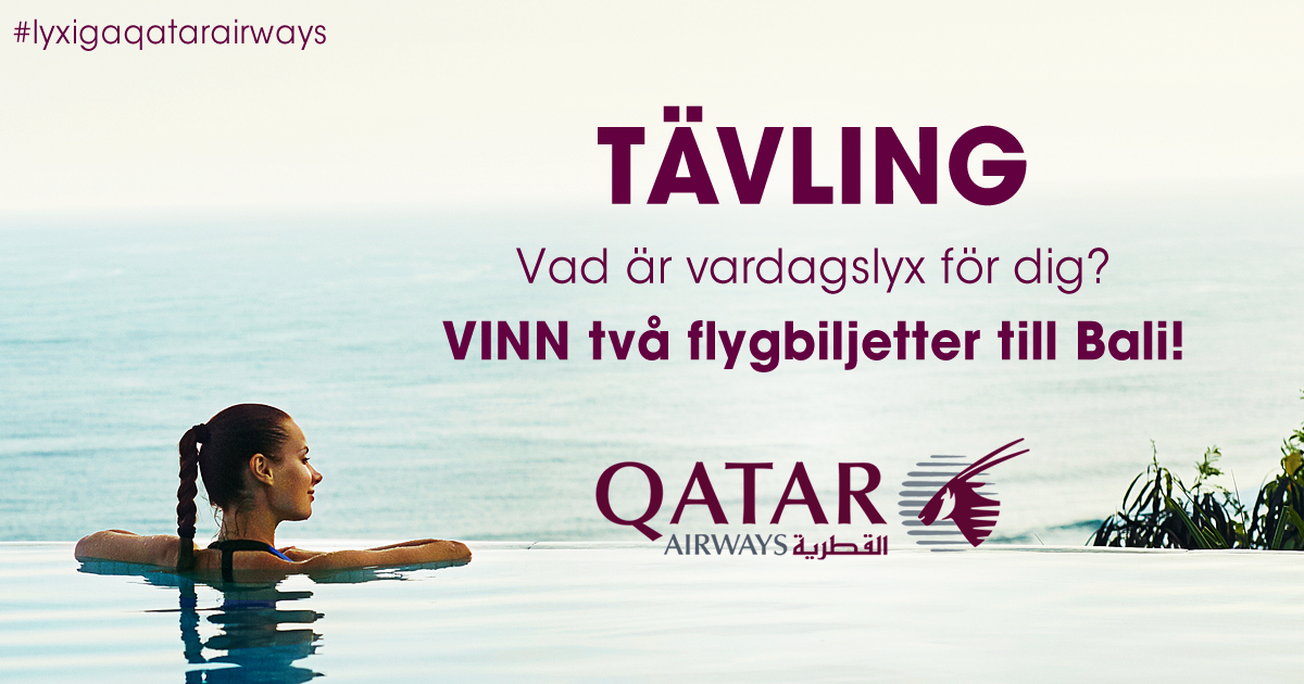 Bild för tävling med Qatar Airways