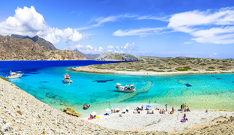 Bild från ön Astypalea i Grekland