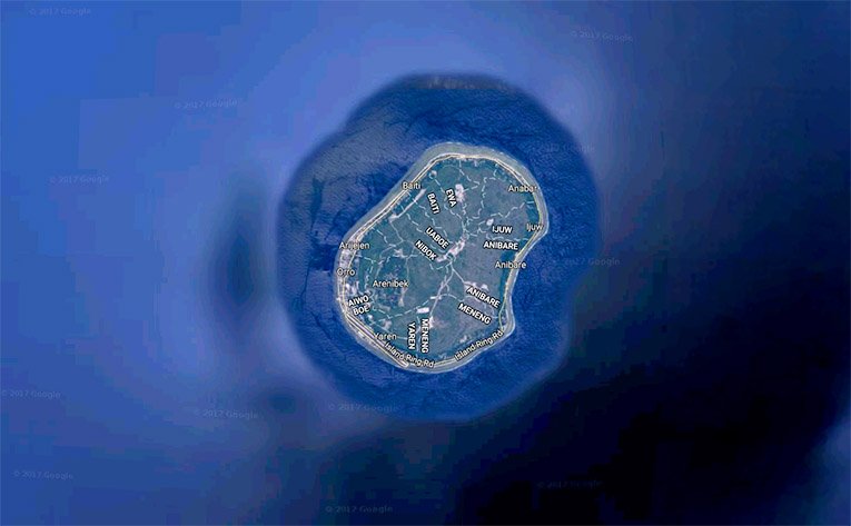 Bild på ön Nauru