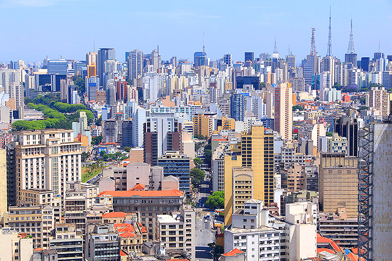 Bild på staden Sao Paulo i Brasilien