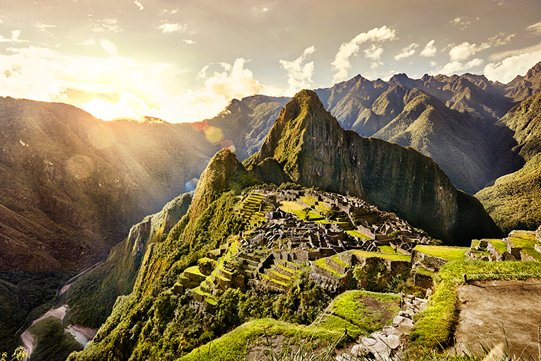 Bild på Machu Picchu i Peru