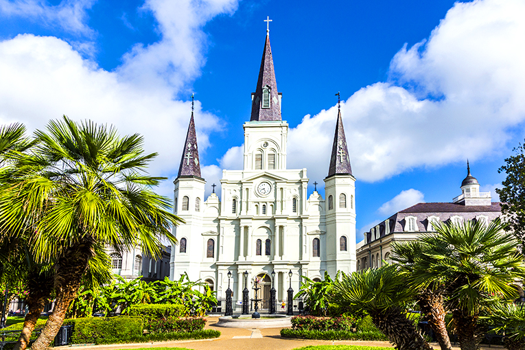 Bild på St Louis Cathedral i New Orleans, USA