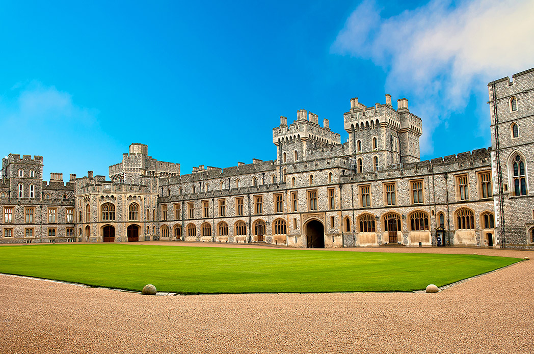 Bild på slottet Windsor i England