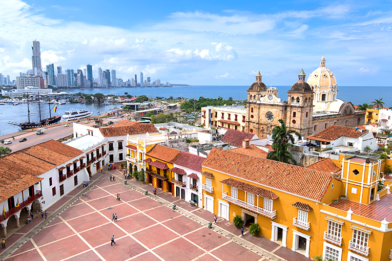 Bild på staden Cartagena i Colombia