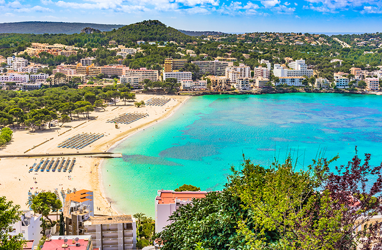 Bild på stranden Santa Ponca på Mallorca