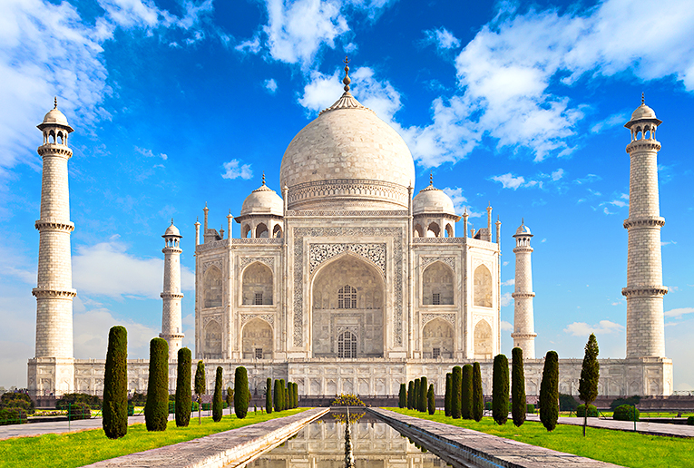 Bild på Taj Mahal i Indien