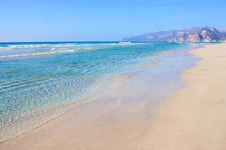 Bild från strand i Salalah, Oman