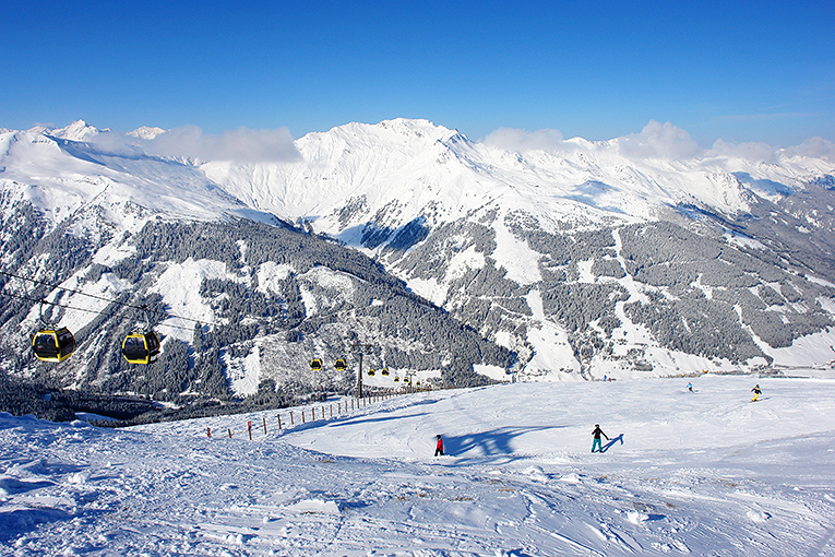 Bild från skidorten Bad Gastein i Österrike