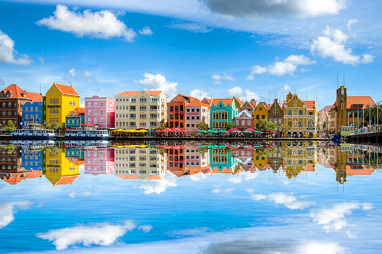 Bild från Willemstad i Curaçao