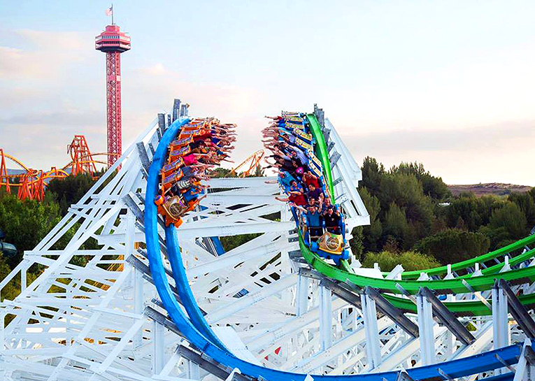 Bild från Six Flags Magic Mountain i Los Angeles, USA