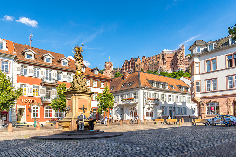 Bild från staden Heidelberg i Tyskland