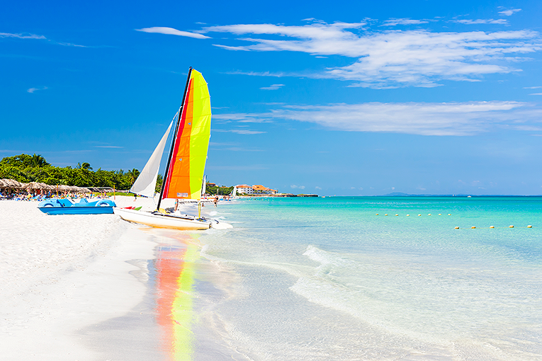 Bild från stranden Varadero på Kuba