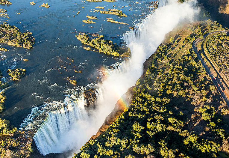 Bild på Victoriafallen i Zimbabwe, Afrika
