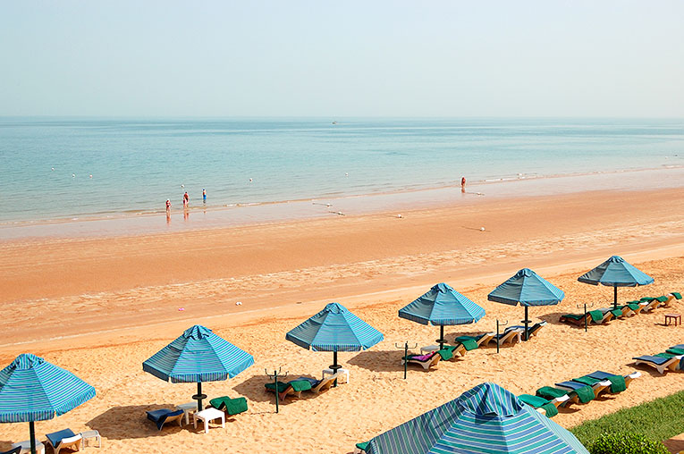 Bild från strand i Ras Al Khaimah