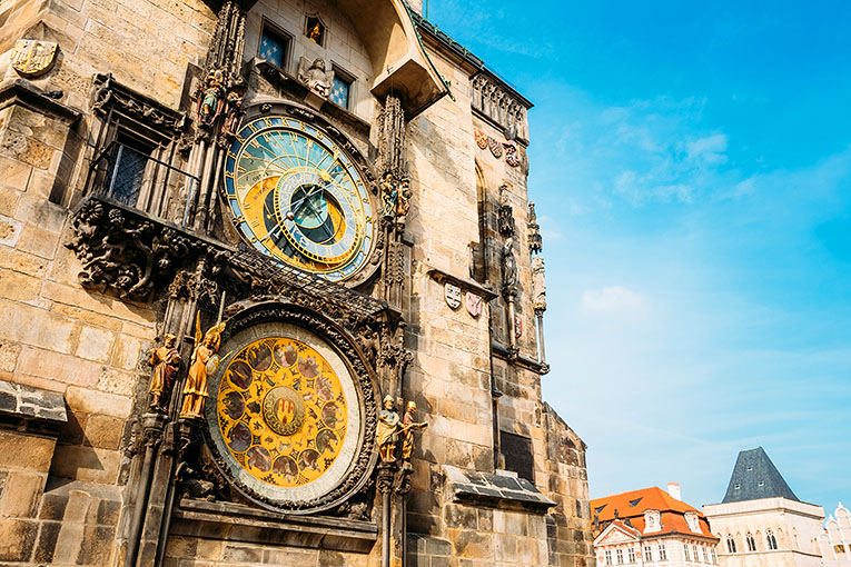 Bild på Astronomiska klockan i Prag