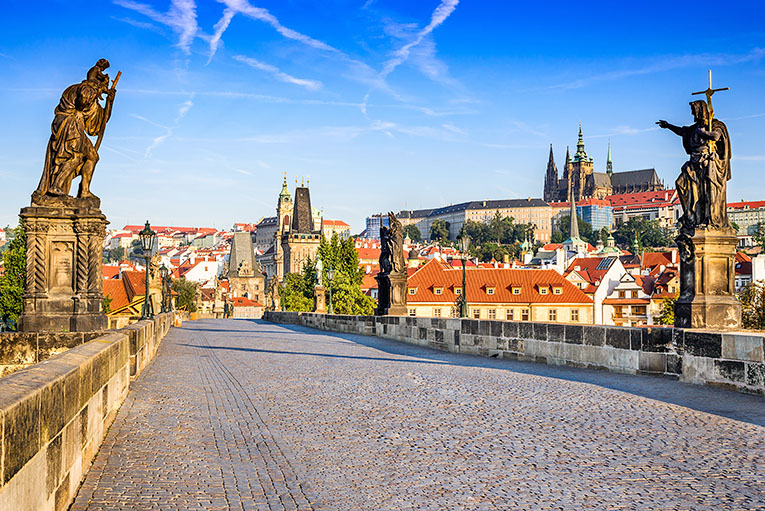 Bild på Karlsbron i Prag