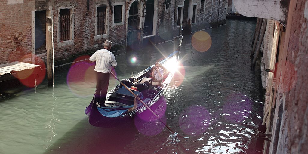 Zonnig weer in Venetië